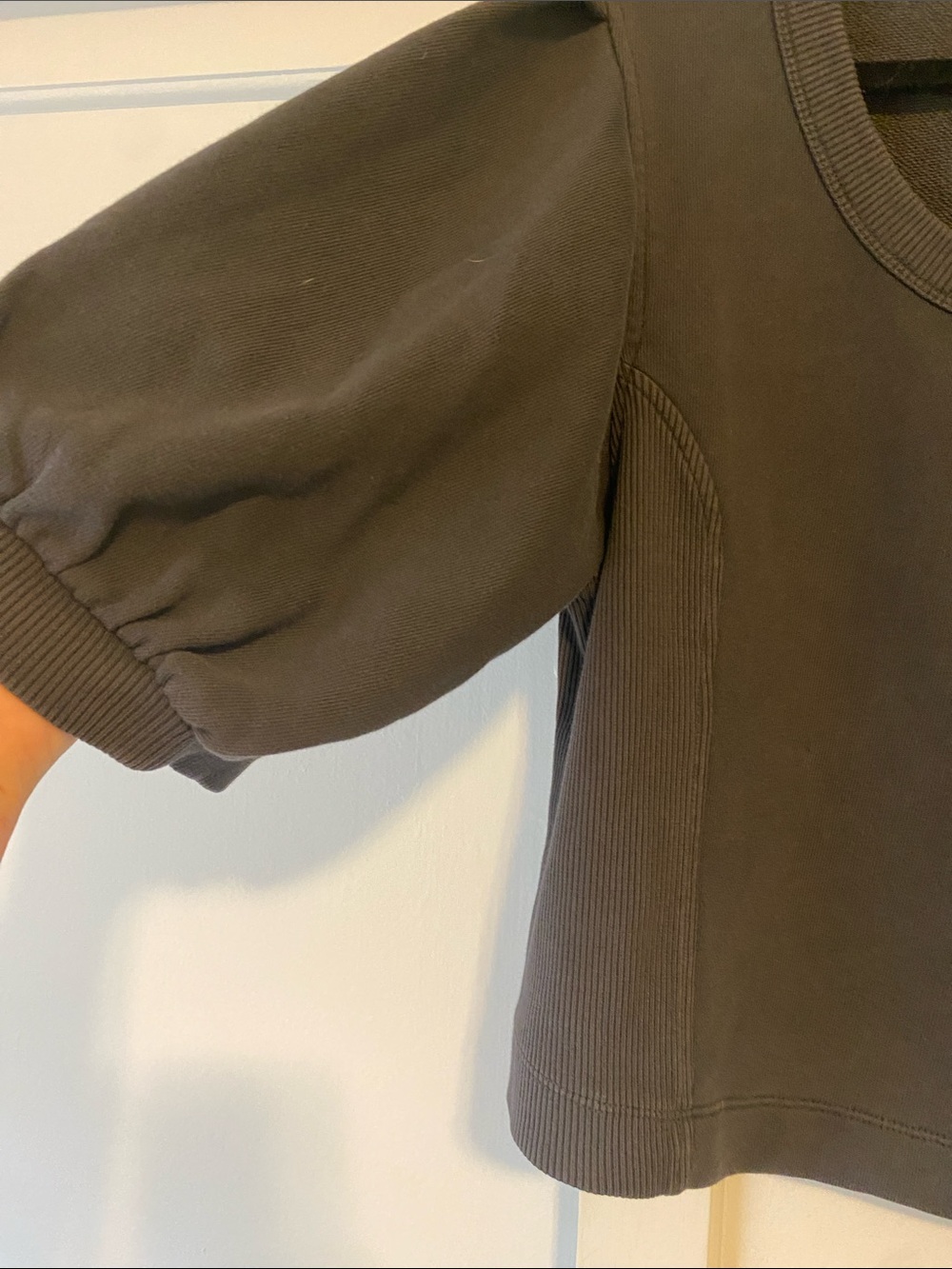 aerie Smoked Gray Seams Right Top and Feeling Femme Mini Skirt Set NWOT - Large - Picture 6 of 10